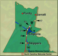 Highway Exits in Greensville County